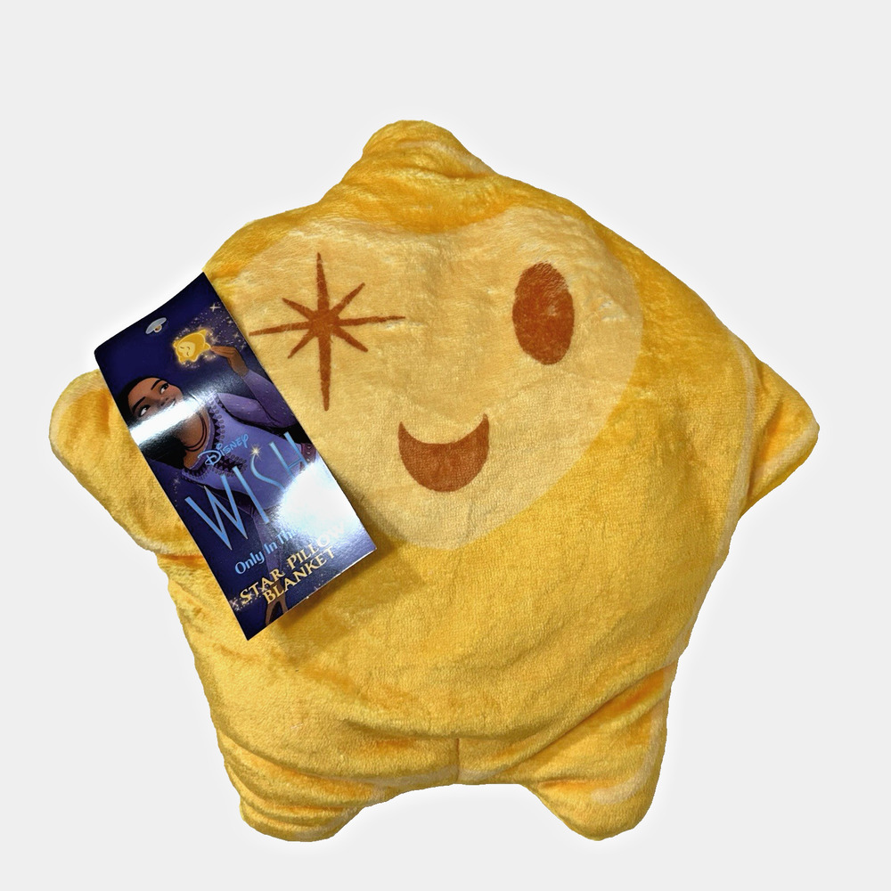 Disney Movie Wish Star Pillow Blanket Theater Merchandise Golden Link NEW